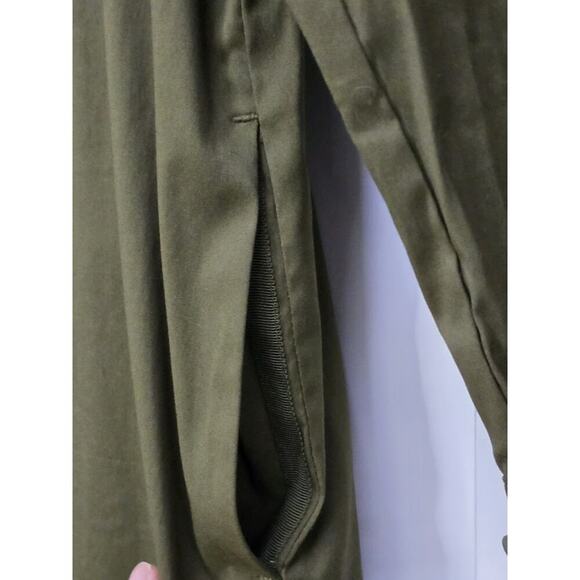 NEW Chico's Women's Size 0 Olive Green Short Dress Poplin Shift Dress Cottage - Picture 7 of 7